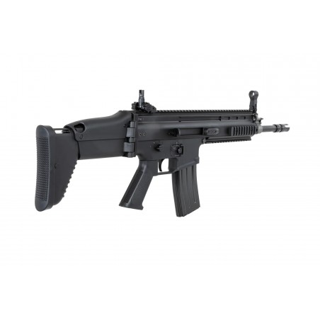 Karabinek szturmowy ASG Cybergun x FN HERSTAL SCAR-L z walizką transportową Czarny Karabinek szturmowy ASG Cybergun x FN HERSTAL SCAR-L z walizką transportową Czarny