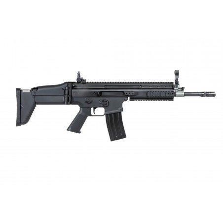 Karabinek szturmowy ASG Cybergun x FN HERSTAL SCAR-L z walizką transportową Czarny Karabinek szturmowy ASG Cybergun x FN HERSTAL SCAR-L z walizką transportową Czarny