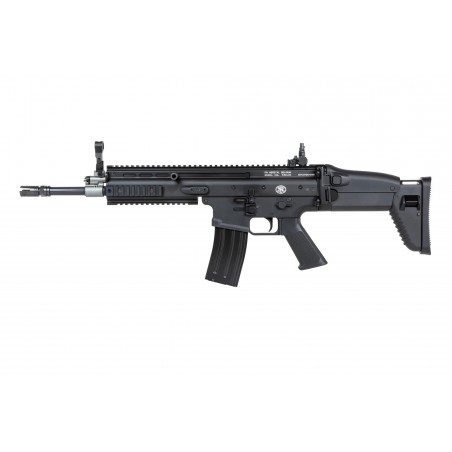 Karabinek szturmowy ASG Cybergun x FN HERSTAL SCAR-L z walizką transportową Czarny Karabinek szturmowy ASG Cybergun x FN HERSTAL SCAR-L z walizką transportową Czarny