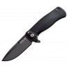 Nóż składany LionSteel SR22A Black Aluminum, Black Sleipner by Molletta (SR22A BB)