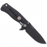 Nóż składany LionSteel SR22A Black Aluminum, Black Sleipner by Molletta (SR22A BB)