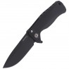 Nóż składany LionSteel SR22A Black Aluminum, Black Sleipner by Molletta (SR22A BB)