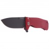 Nóż składany LionSteel SR22A Red Aluminum, Black Sleipner by Molletta (SR22A RB)