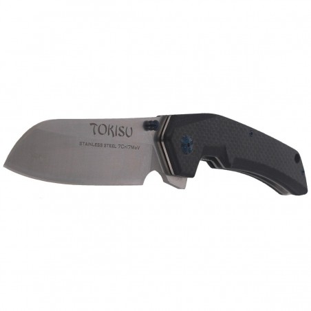 Nóż składany TOKISU Tactical Black G-10/Carbon Fiber, Satin (18448)