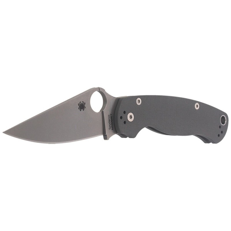 Nóż składany Spyderco Para Military 2 G-10 Dark Gray Maxamet Plain (C81GPDGY2)
