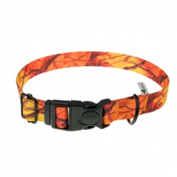 Obroża z taśmy 4wild 25 mm 37-57 cm pomarańczowy kamuflaż