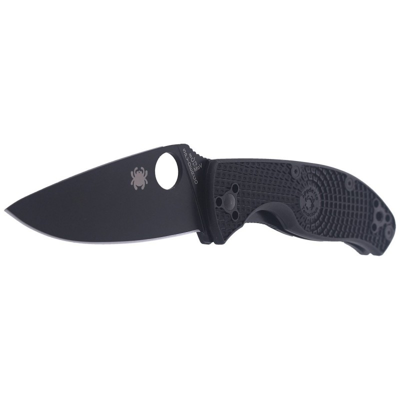 Nóż składany Spyderco Tenacious Lightweight Black FRN, Black 8Cr13MoV by Eric Glesser (C122PBBK)