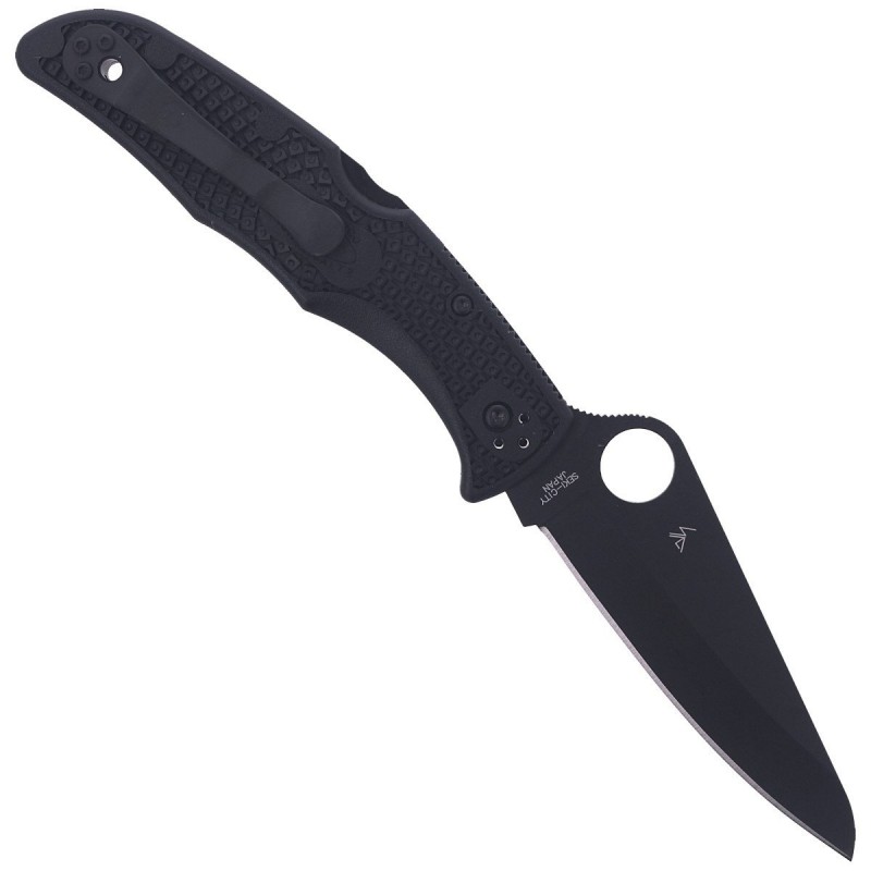 Nóż składany Spyderco Pacific Salt 2 Black Blade Plain (C91PBBK2)