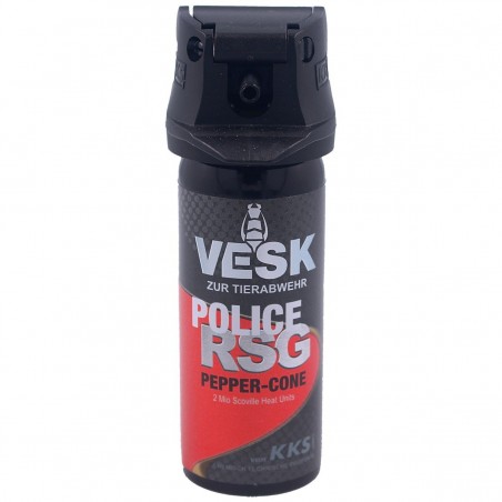 Gaz pieprzowy KKS VESK RSG Police 2mln SHU, Cone 50 ml (12050-C) Gaz pieprzowy KKS VESK RSG Police 2mln SHU, Cone 50 ml (12050-C)