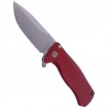 Nóż składany LionSteel SR22A Red Aluminum, Satin Sleipner by Molletta (SR22A RS)