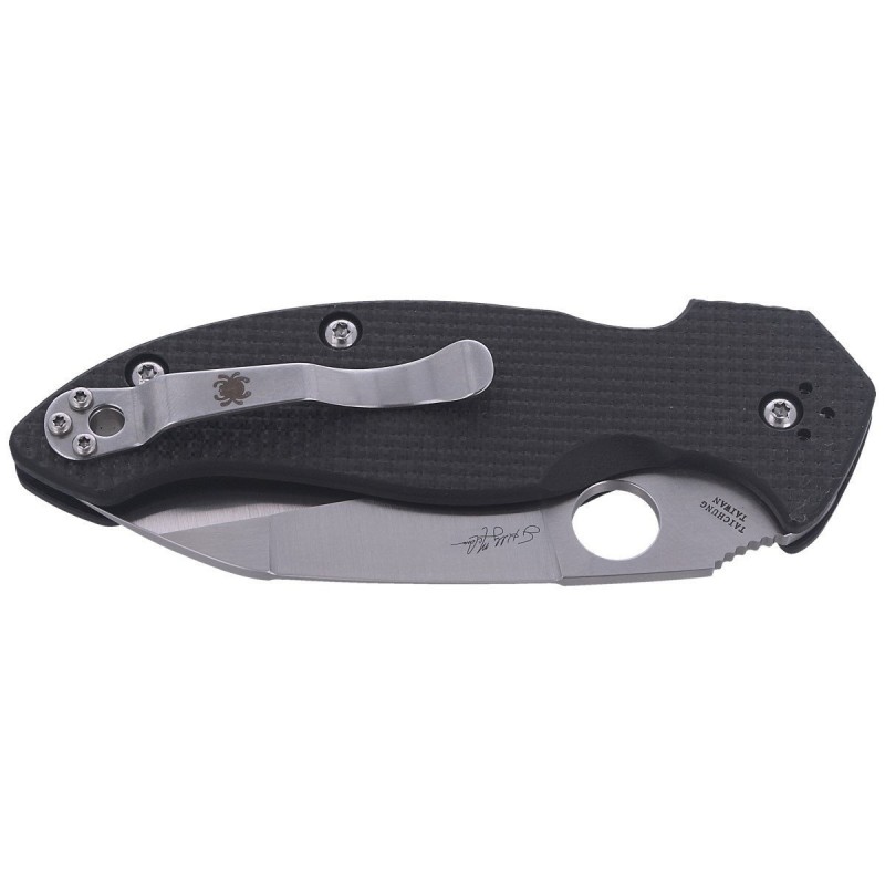 Nóż składany Spyderco Canis Carbon Fiber / G-10 Laminate Plain (C248CFP)