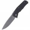 Nóż składany LionSteel T.R.E. G10 Black, Stone Washed Blade (TRE GBK)