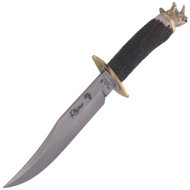 Nóż Muela Big Five Deer Stag, Satin 1.4116 Gift Box (RHINO-16BF)