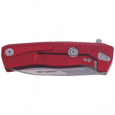 Nóż składany LionSteel ROK Red Aluminium, Satin M390 by Molletta (ROK A RS) Nóż składany LionSteel ROK Red Aluminium, Satin M390 by Molletta (ROK A RS)