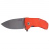 Nóż składany LionSteel KUR G10 Orange, Stone Washed Blade (KUR OR)