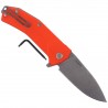 Nóż składany LionSteel KUR G10 Orange, Stone Washed Blade (KUR OR)