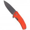 Nóż składany LionSteel KUR G10 Orange, Stone Washed Blade (KUR OR)