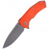 Nóż składany LionSteel KUR G10 Orange, Stone Washed Blade (KUR OR)