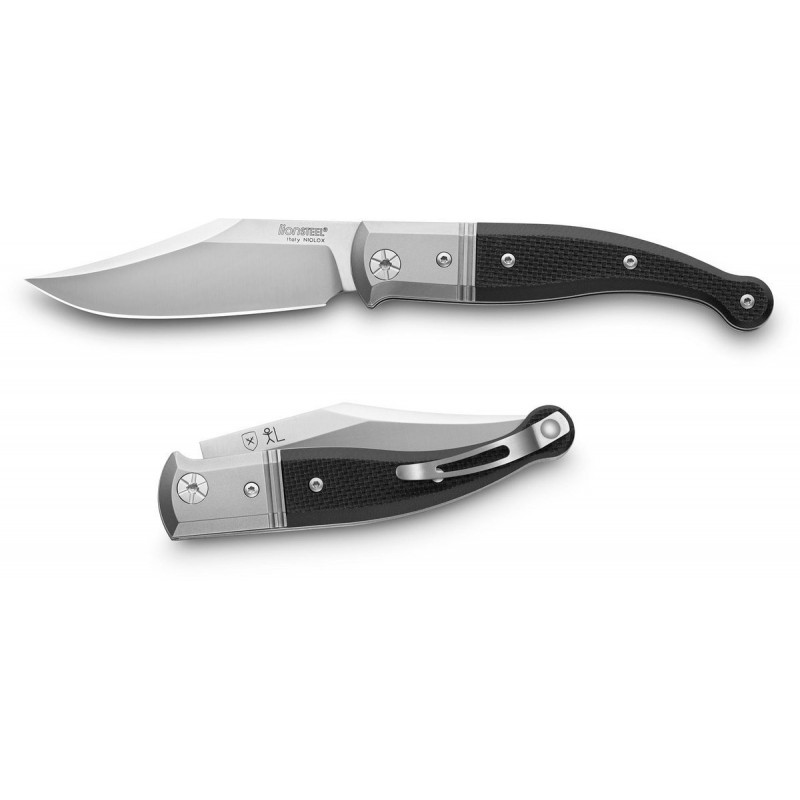 Nóż składany LionSteel Gitano Black G10, Satin Blade (GT01 GBK)