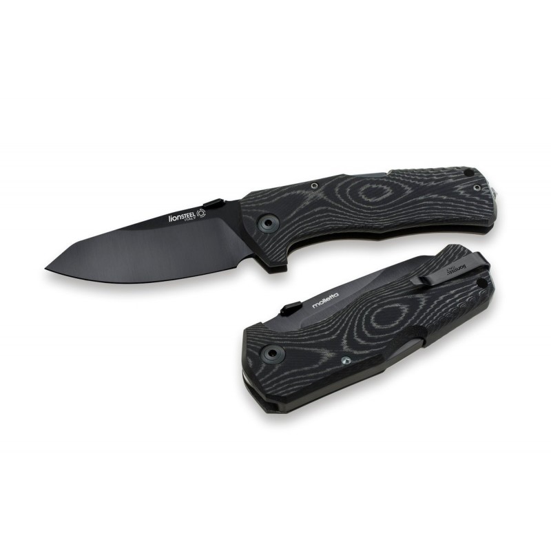 Nóż składany LionSteel TM1 Black Micarta, Black Sleipner by Molletta (TM1 MB)