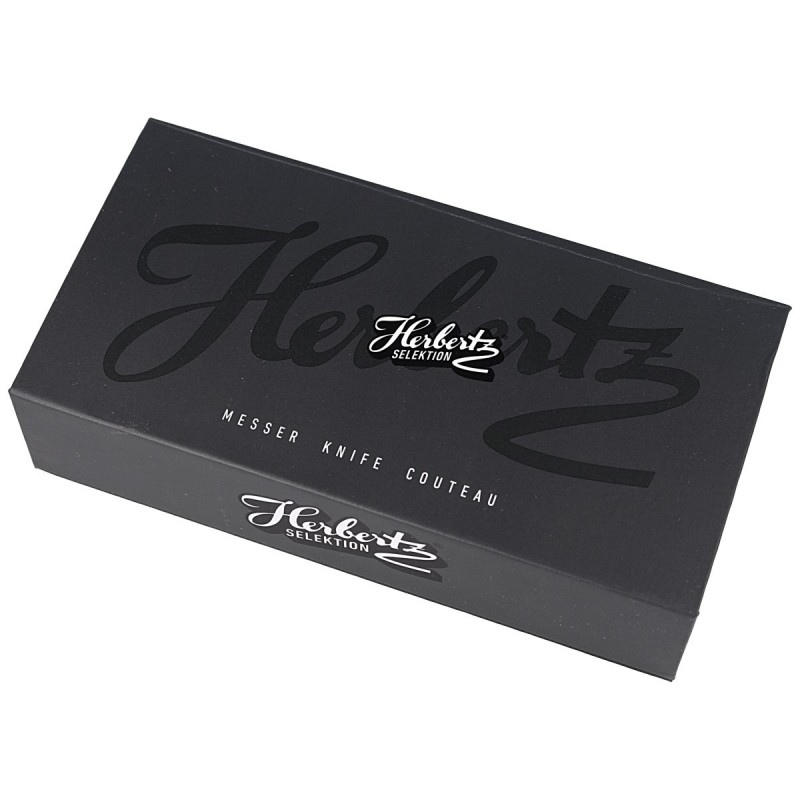 Nóż automatyczny Herbertz Selektion Black G10/Steel, Stonewashed 440A (53040)