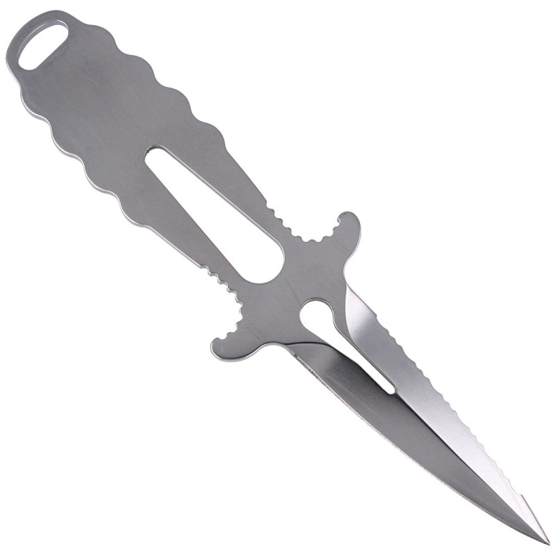 Nóż nurkowy MAC Apnea 9 Gray Skeleton, Mirror W 1.4060 (APN09)