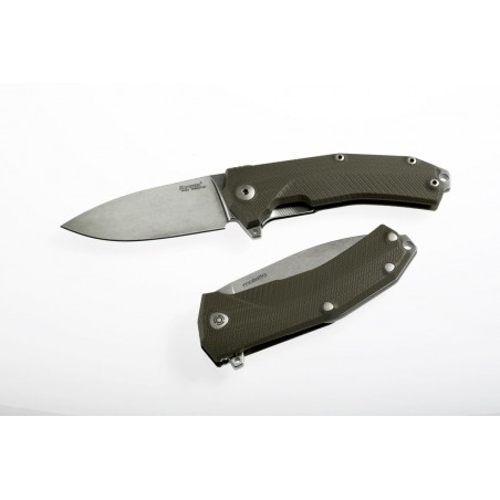 Nóż składany LionSteel KUR G10 Green, Stone Washed Blade (KUR GR) Nóż składany LionSteel KUR G10 Green, Stone Washed Blade (KUR GR)