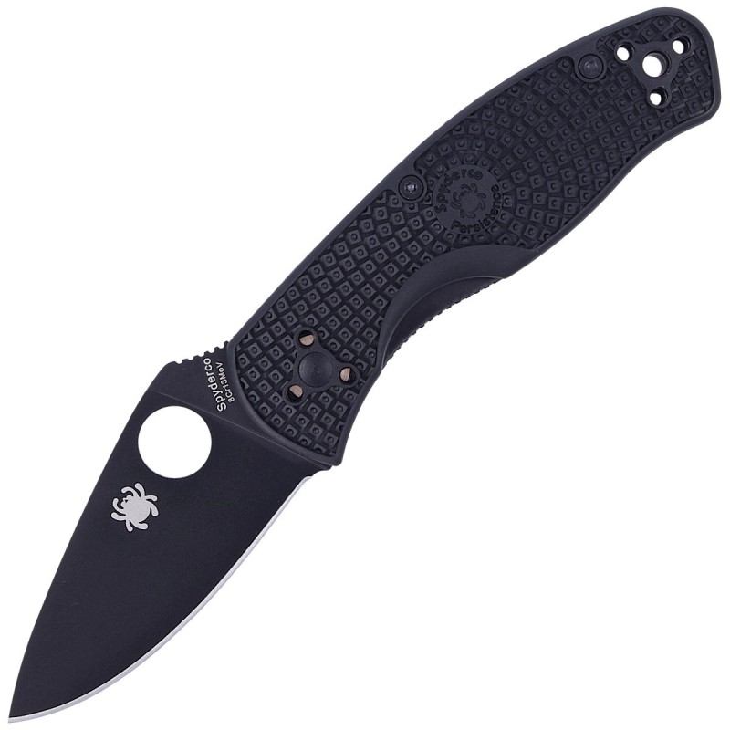 Nóż składany Spyderco Persistence Lightweight Black FRN, Black 8Cr13MoV by Eric Glesser (C136PBBK)