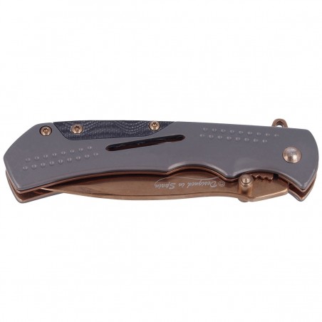 Nóż składany Martinez Albainox Grey/Black Steel/G10, Titanium Coated (18138) Nóż składany Martinez Albainox Grey/Black Steel/G10, Titanium Coated (18138)