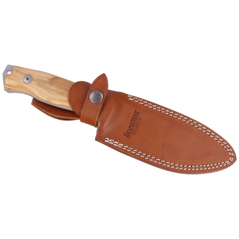 Nóż LionSteel G10 M5 Olive Wood, Satin Blade Sleipner (M5 UL)