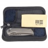 Nóż składany WE Knife Mini Malice Gray Titanium, Gray Stonewash CPM 20CV by Ferrum Forge (WE054BL-2)