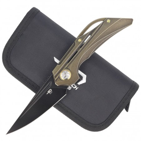 Nóż składany Bestech Vigil Bronze Titanium, Black Stonewashed M390 by Kombou (BT2201D) Nóż składany Bestech Vigil Bronze Titanium, Black Stonewashed M390 by Kombou (BT2201D)
