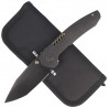Nóż składany WE Knife Trogon Black Titanium, Black Stonewashed CPM 20CV by Brian Brown (WE22002B-2)