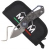 Nóż składany MKM Isonzo Clip Point Marbled Carbon Fiber, Satin M390 by Jesper Voxnæs (MK FX03M-3CM)