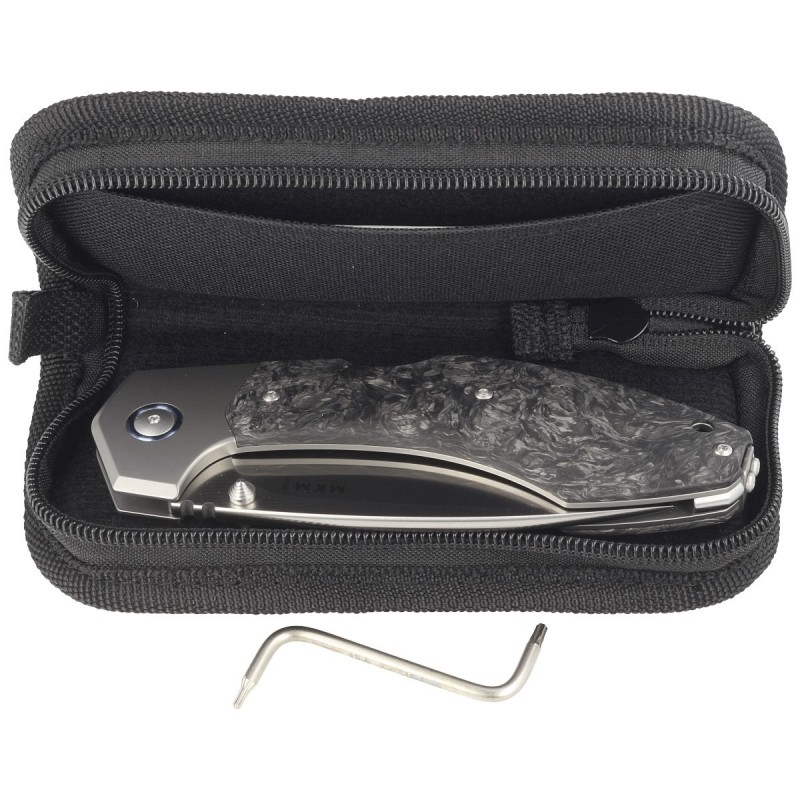 Nóż składany MKM Hero Marbled Carbon Fiber, Satin M390 by Tommaso Rumici (MK HR-CFT)