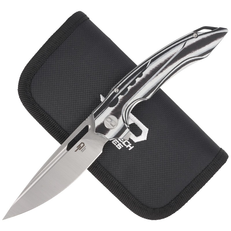 Nóż składany Bestech Ornetta Carbon Fiber / White G10, Stonewash / Satin N690 by Kombou (BL02C)