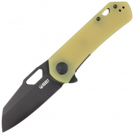 Nóż składany Kubey Knife Duroc Translucent Yellow G10, Black Stonewashed AUS-10 by Colin Maisonpierre (KU332H) Nóż składany Kubey Knife Duroc Translucent Yellow G10, Black Stonewashed AUS-10 by Colin Maisonpierre (KU332H)