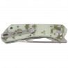 Nóż składany Kubey Thalia Camo G10, Beadblasted D2 (KU331I)