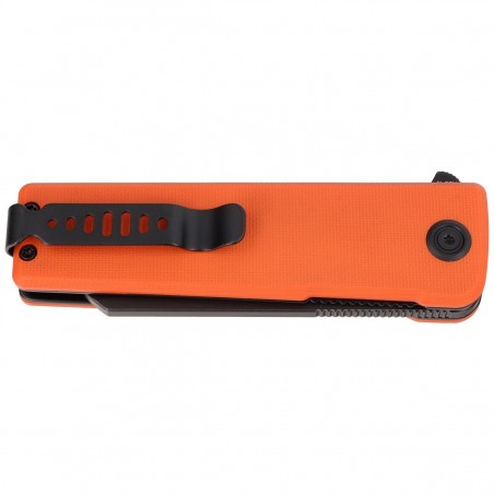 Nóż składany Kubey Knife Sailor Orange G10, Blackwashed AUS-10 by Sekira Sochi (KU317F)