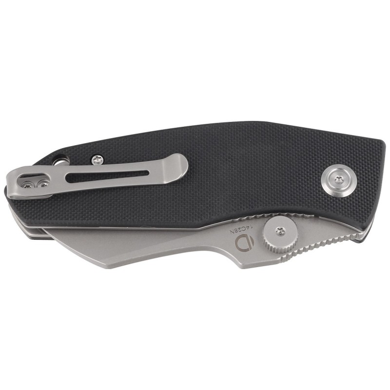 Nóż składany Kubey Knife Monsterdog Black G10, Bead Blasted 14C28N by Dmitry Osarenko (KU337A)