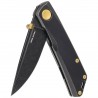 Nóż składany Real Steel Luna Boost Blackout Black Titanium, Blackwashed N690 by Poltergeist Works (7072)