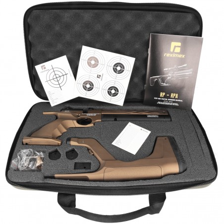Pistolet wiatrówka PCP Reximex RP Bronze 4.5 mm z regulatorem Pistolet wiatrówka PCP Reximex RP Bronze 4.5 mm z regulatorem