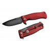 Nóż składany LionSteel SR11A Red Aluminium, Black Sleipner by Molletta (SR11A RB)