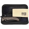 Nóż składany WE Knife Riff-Raff Bronze Titanium, Black Stonewash CPM 20CV by Matthew Christensen (WE22020B-1)