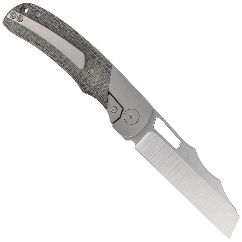 Nóż składany Bestech Syn Titanium / Black Canvas Micarta, Hand Rubbed Stonewashed / Satin Elmax by Evolved EDC (BT2306B)