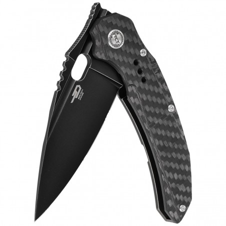 Nóż składany Bestech Exploit Black Titanium/CF, Black Stonewashed CPM S35VN by Todd Knife and Tool (BT2005G) Nóż składany Bestech Exploit Black Titanium/CF, Black Stonewashed CPM S35VN by Todd Knife and Tool (BT2005G)