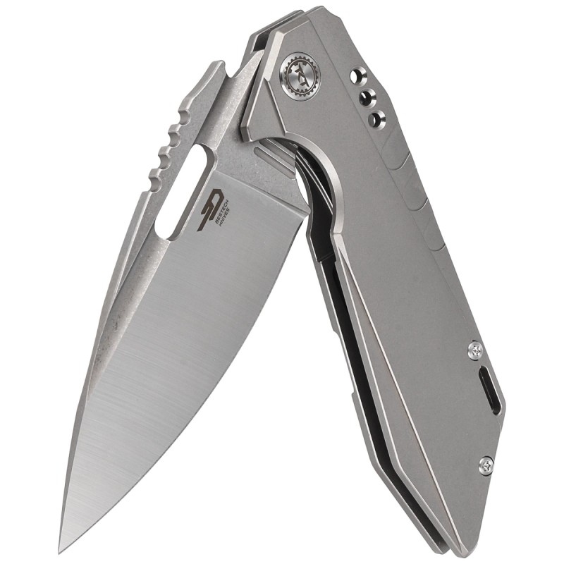 Nóż składany Bestech Shodan Grey Titanium, Stonewashed / Satin CPM S35VN by Todd Knife and Tool (BT1910A)