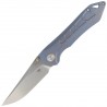 Nóż składany Bestech Supersonic Blue Titanium, Stonewashed / Satin CPM S35VN (BT1908B)