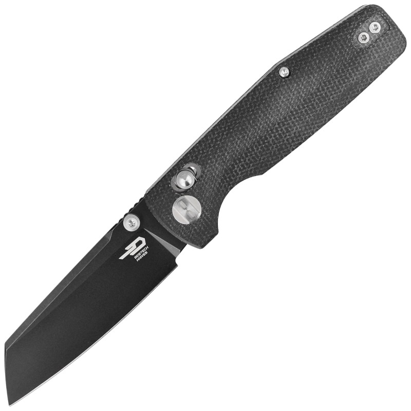 Nóż składany Bestech Slasher Black Micarta, Black Stonewashed D2 (BG43A-2)