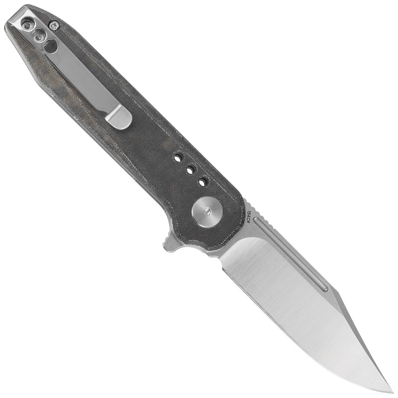 Nóż składany Bestech Syntax CP Green Micarta, Stonewashed/Satin CPM 154CM by Todd Knife and Tool (BG41E)